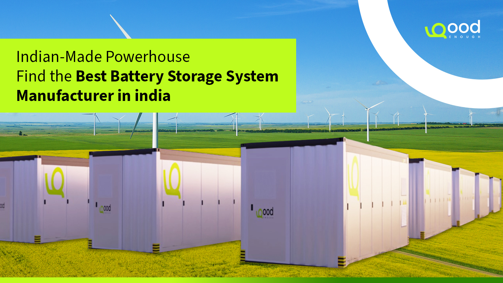 battery energy storage system manufacturers in india