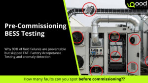 Factory acceptance testing of a battery energy storage system highlighting integration and pre-commissioning validation