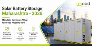 Solar battery storage Maharashtra 2026 mandate for factories with BESS system and solar panels