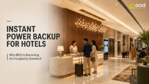 Instant power backup for hotels using BESS