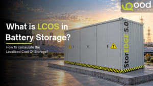GoodEnough Energy StorEDGE 5.0 battery energy storage system at a solar-powered industrial facility.